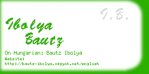 ibolya bautz business card